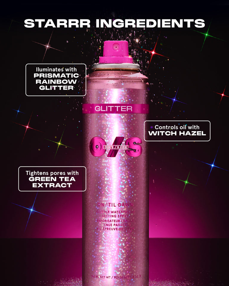 On 'Til Dawn Glitter Waterproof Setting Spray